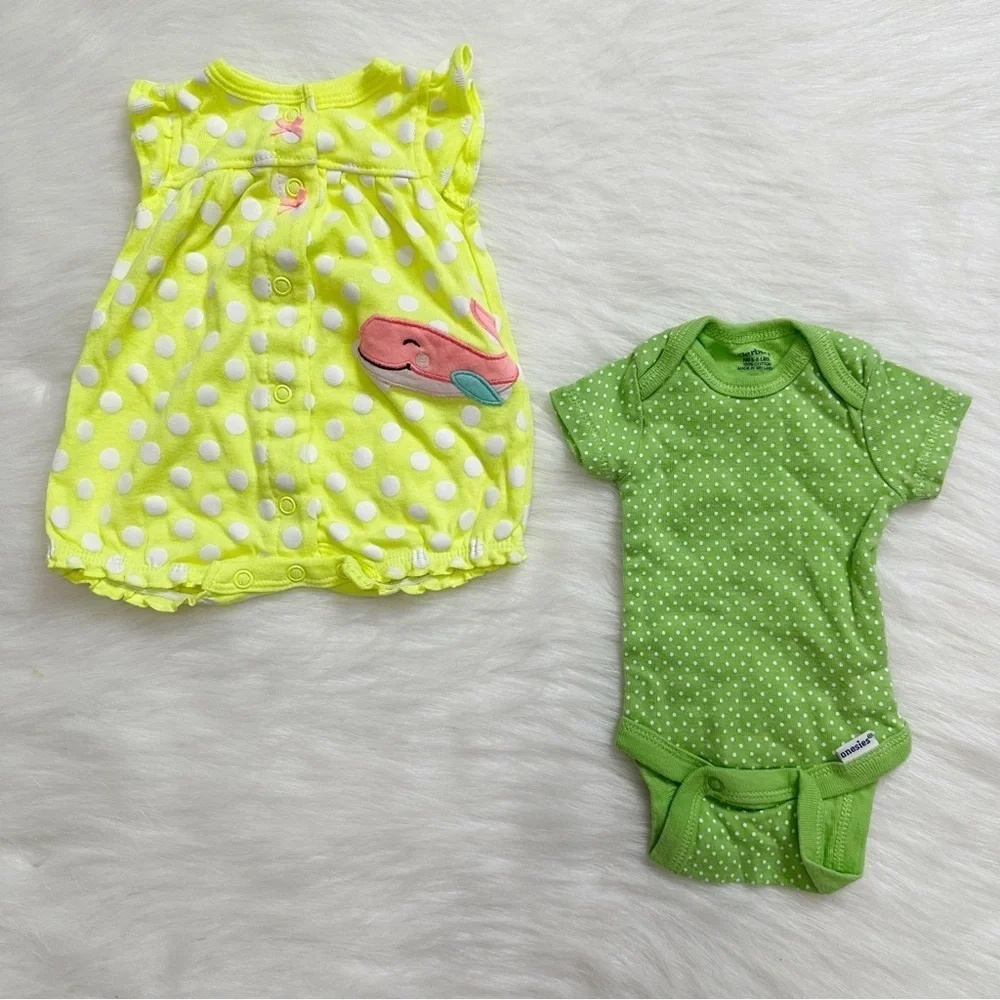 Baby Girl Newborn Summer Clothes LOT